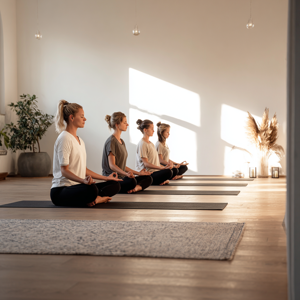 Йога позиция в природата