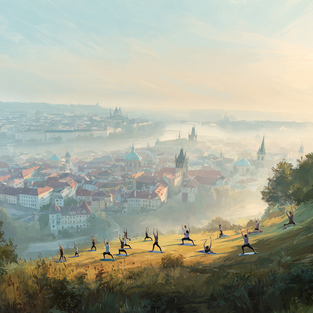 Йога студио атмосфера